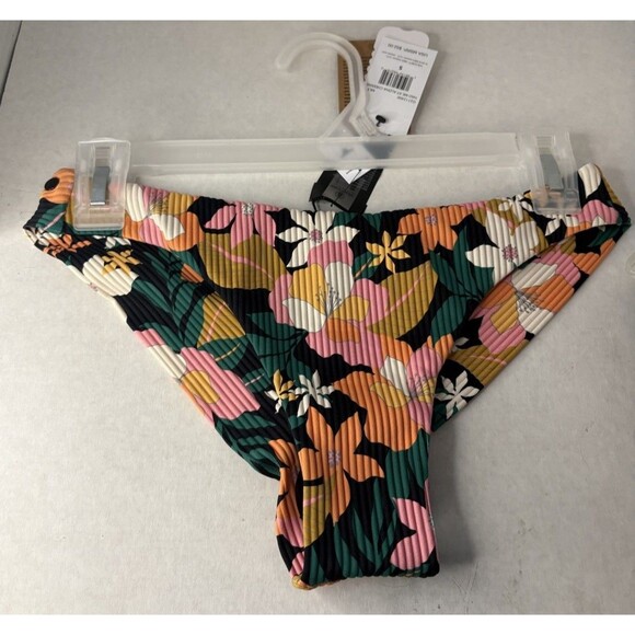 NWT- VOLCOM- HAD ME AT ALOHA-CHEEKINI Bikini Bottom Size Small Reail $52 - Picture 2 of 12